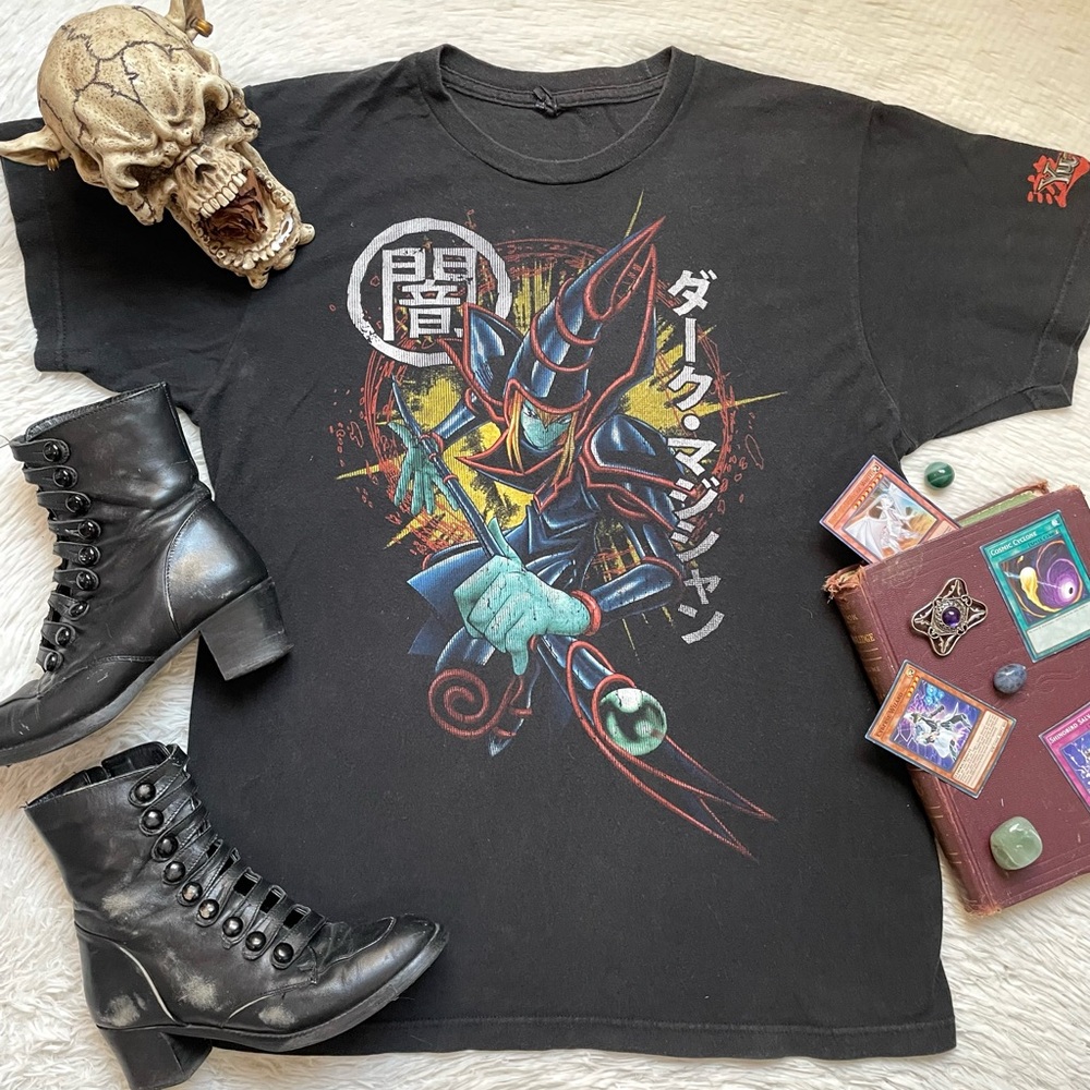 Vintage 90s Yugioh Dark Magician anime graphic tee - Picture 3 of 16